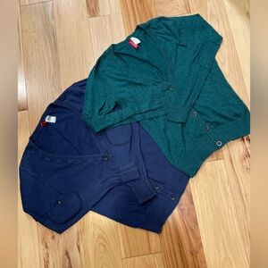 Divided by H&M Green and Blue Cardigan Set